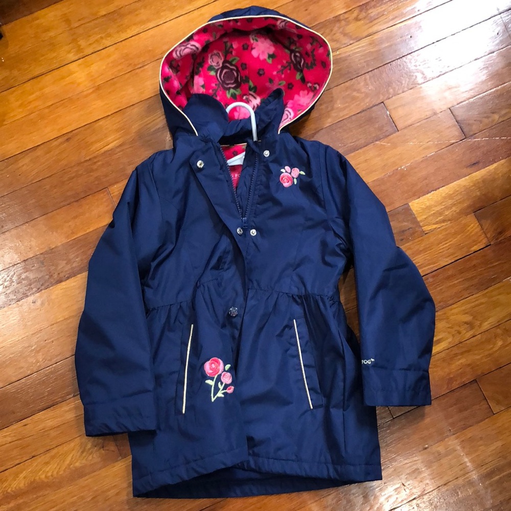 Fleece rain jacket